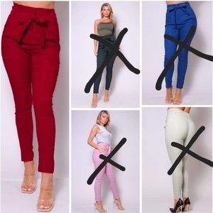 Women's High Waist Skinny Dress Pants, sizes L,M,S